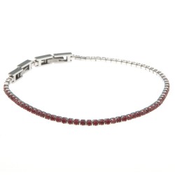 bracciale tennis in acciaio