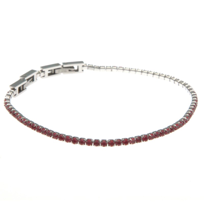 bracciale tennis in acciaio