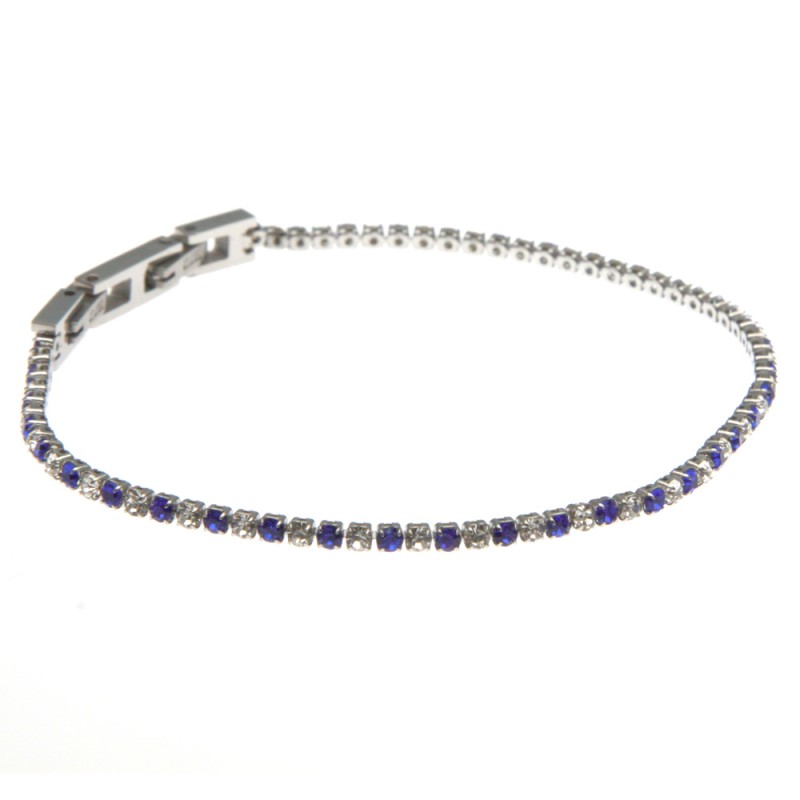 bracciale tennis in acciaio