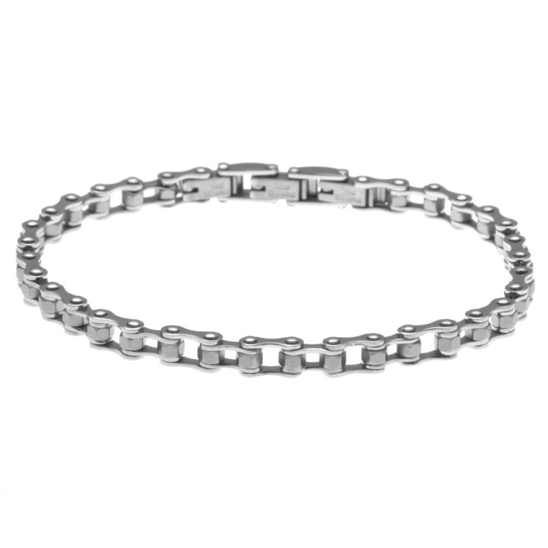 bracciale uomo bike catena moto in acciaio