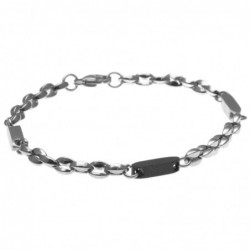 bracciale uomo acciaio maglia marinara