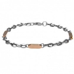 bracciale uomo acciaio maglia marinara