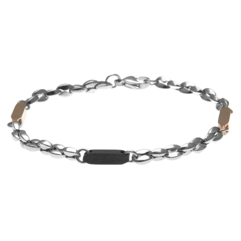 bracciale uomo acciaio maglia marinara