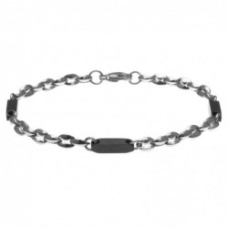 bracciale uomo acciaio maglia marinara