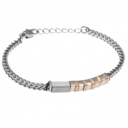 bracciale uomo in acciaio classico
