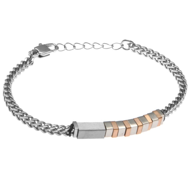 bracciale uomo in acciaio classico