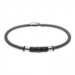 bracciale uomo tubogas in acciaio invecchiato