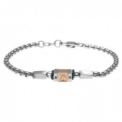 bracciale uomo con barchetta in acciaio