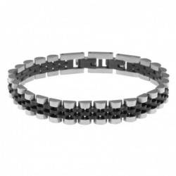 bracciale uomo maglia jubilee rolex in acciaio