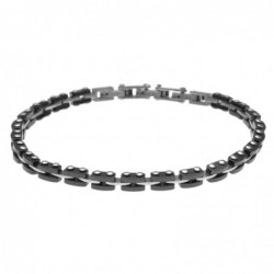 bracciale uomo in ceramica e acciaio