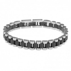 bracciale uomo maglia president rolex in acciaio