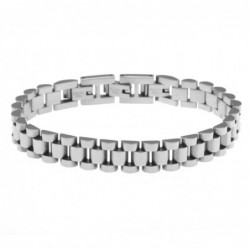 bracciale uomo maglia president rolex in acciaio