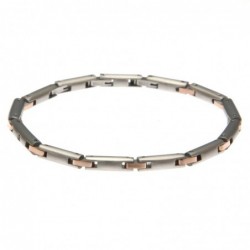 bracciale uomo in acciaio tubolare