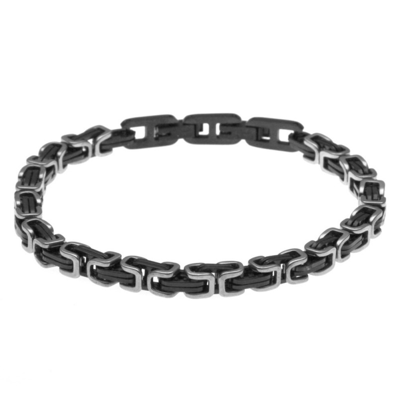 bracciale uomo in acciaio maglia